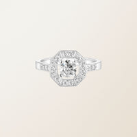 Octavia Diamond Halo Ring