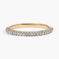 Classic Double Diamond Stackable Ring in 10K/14K/18K YELLOW GOLD (1/3 ct. tw.)