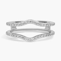 Curved Diamond Insert in 10k/14k/18k White Gold (1/3 ct. tw.)