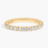 French Pavé Lab-Grown Diamond Eternity Ring In 10K/14K18K Gold (1 Ct. tw. - F-G / VS2-SI1)