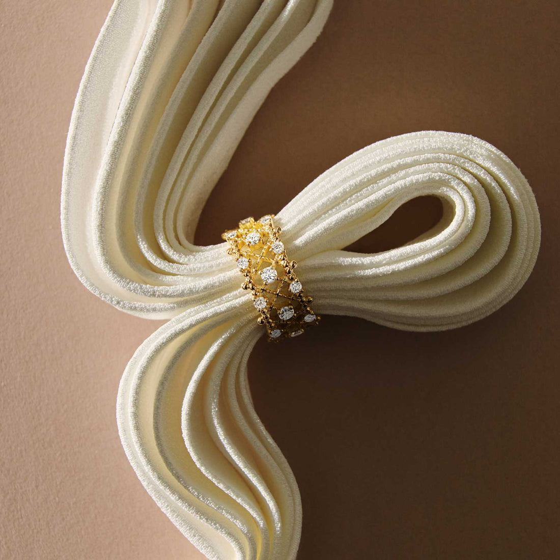 Regalia Diamond Trellis Gold Ring