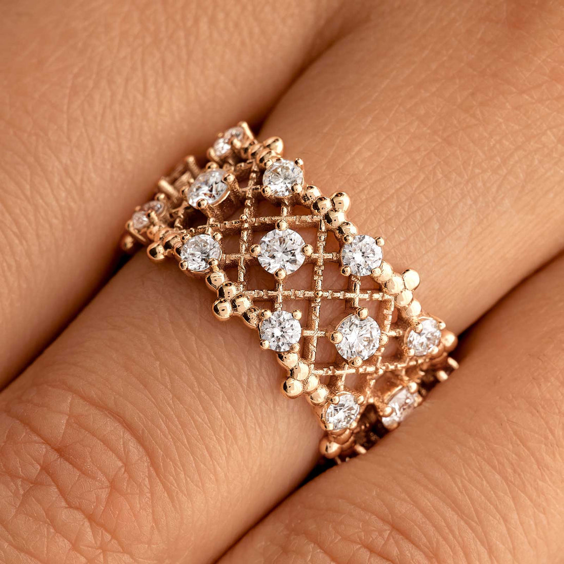 Regalia Diamond Trellis Gold Ring