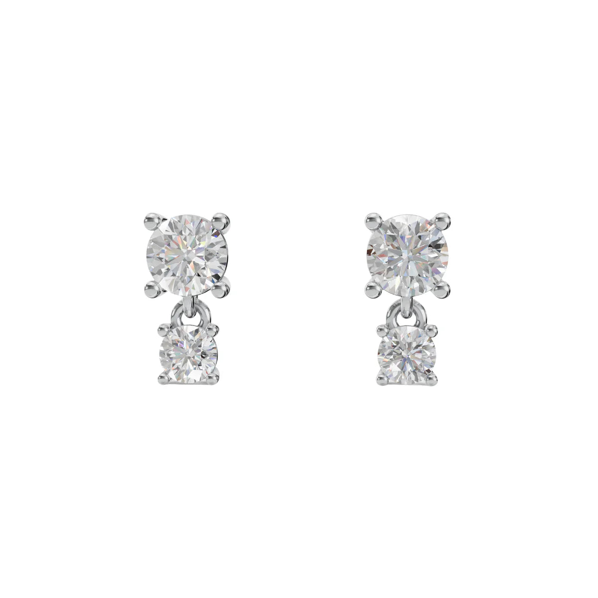 Celestial Sparkle Drop Earrings in Made With Pure 925
