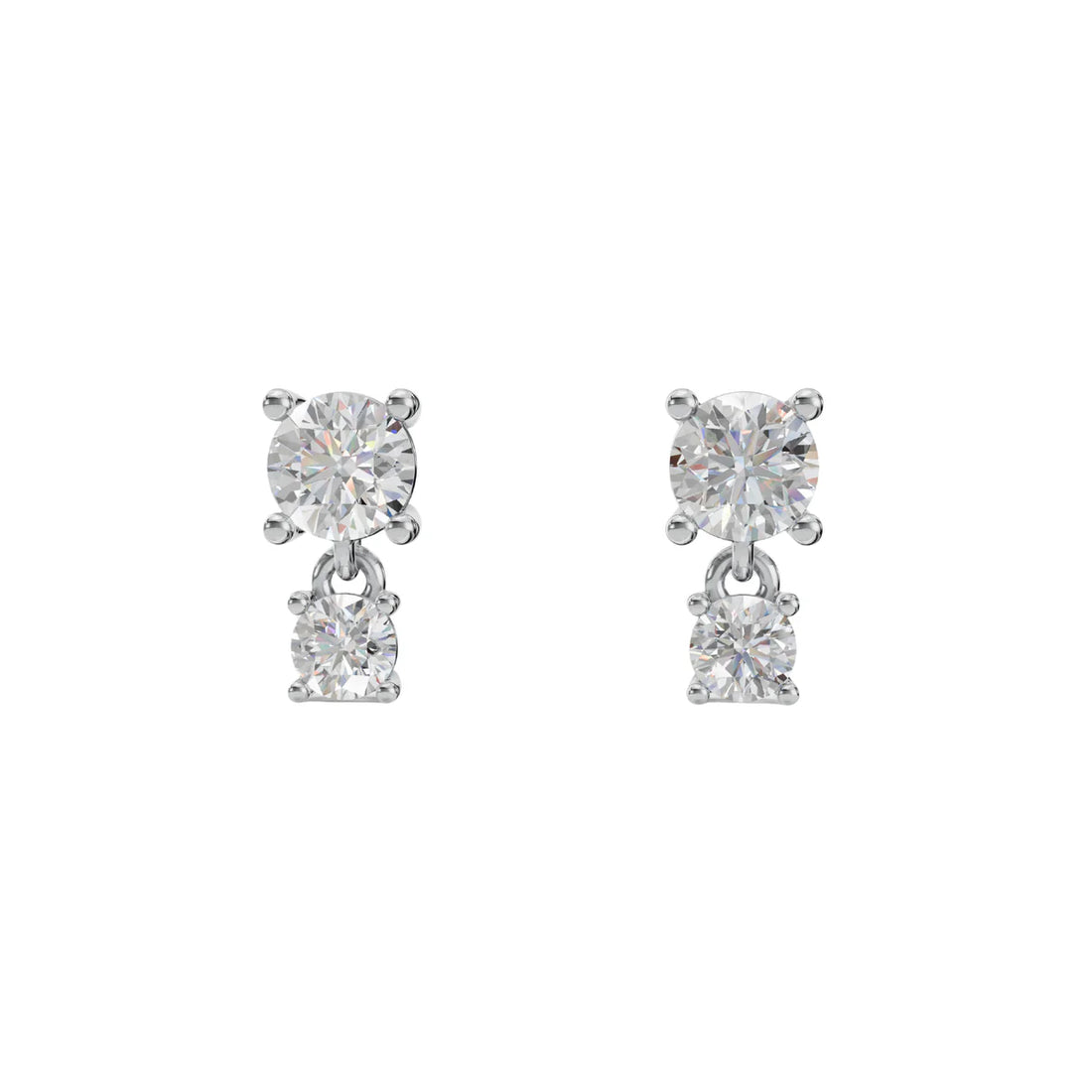 Celestial Sparkle Drop Earrings in Made With Pure 925
