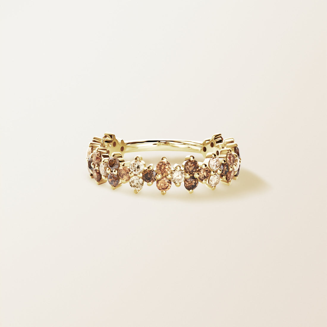Mocha Crown Diamond Ring