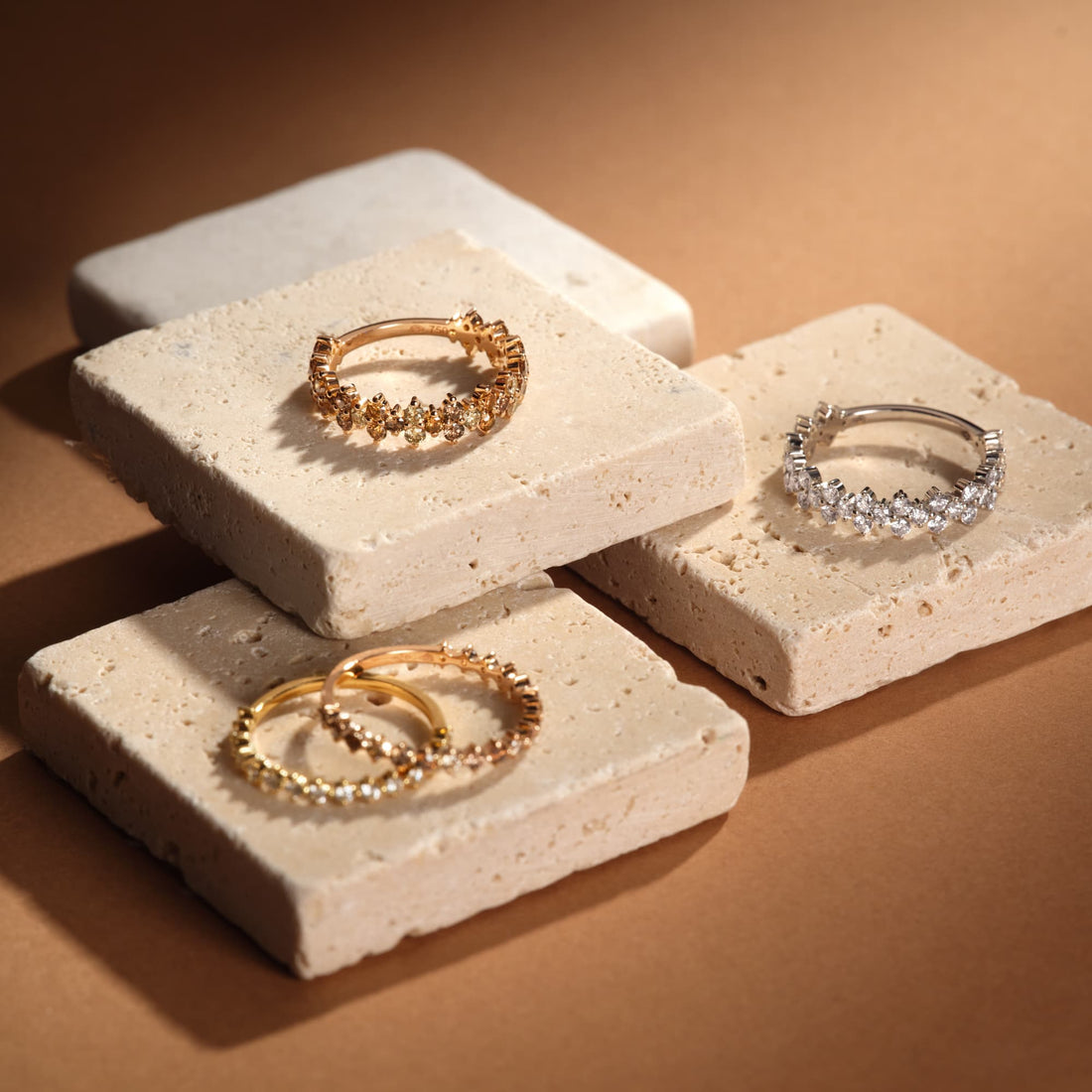 Mocha Crown Diamond Ring