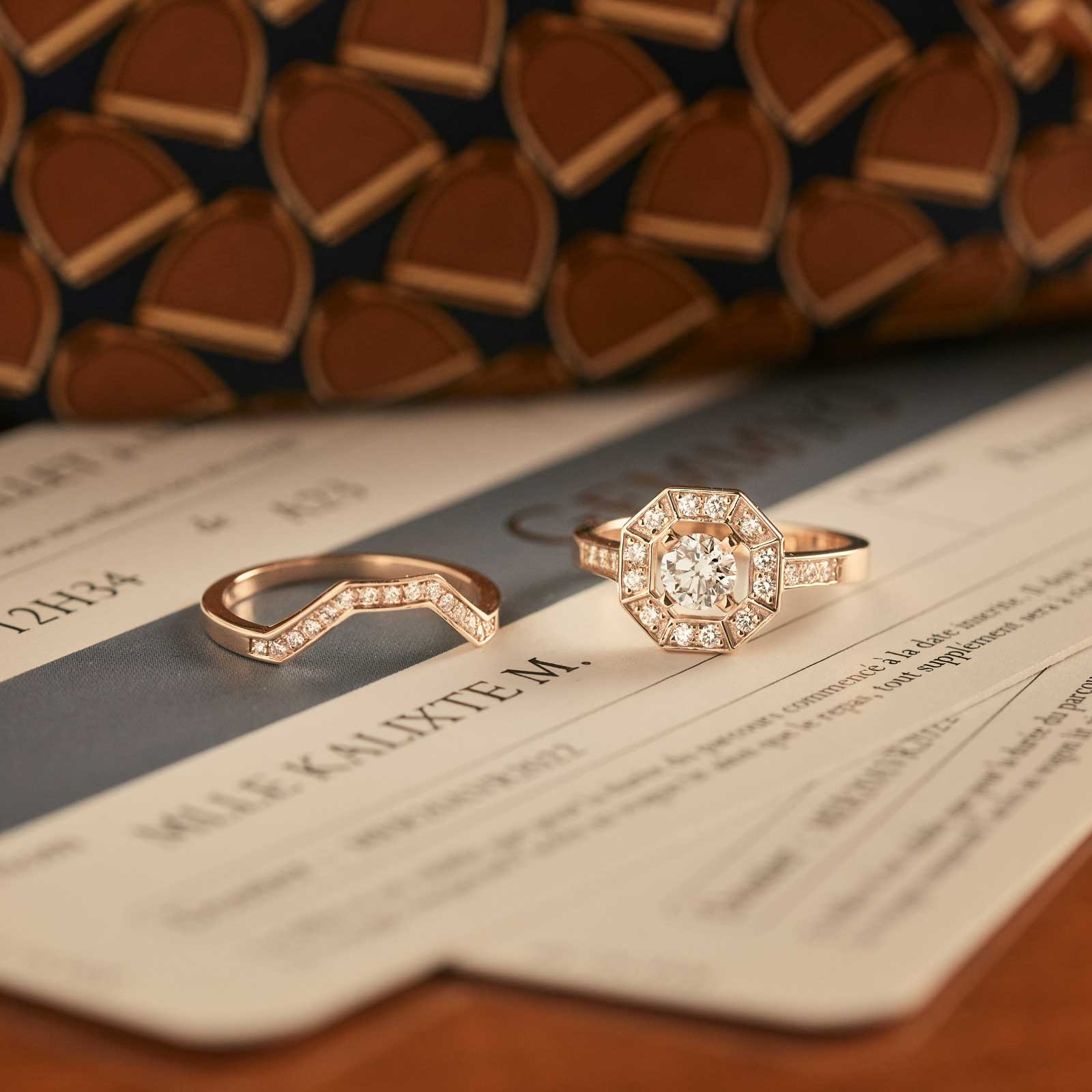 Octavia Diamond Halo Ring