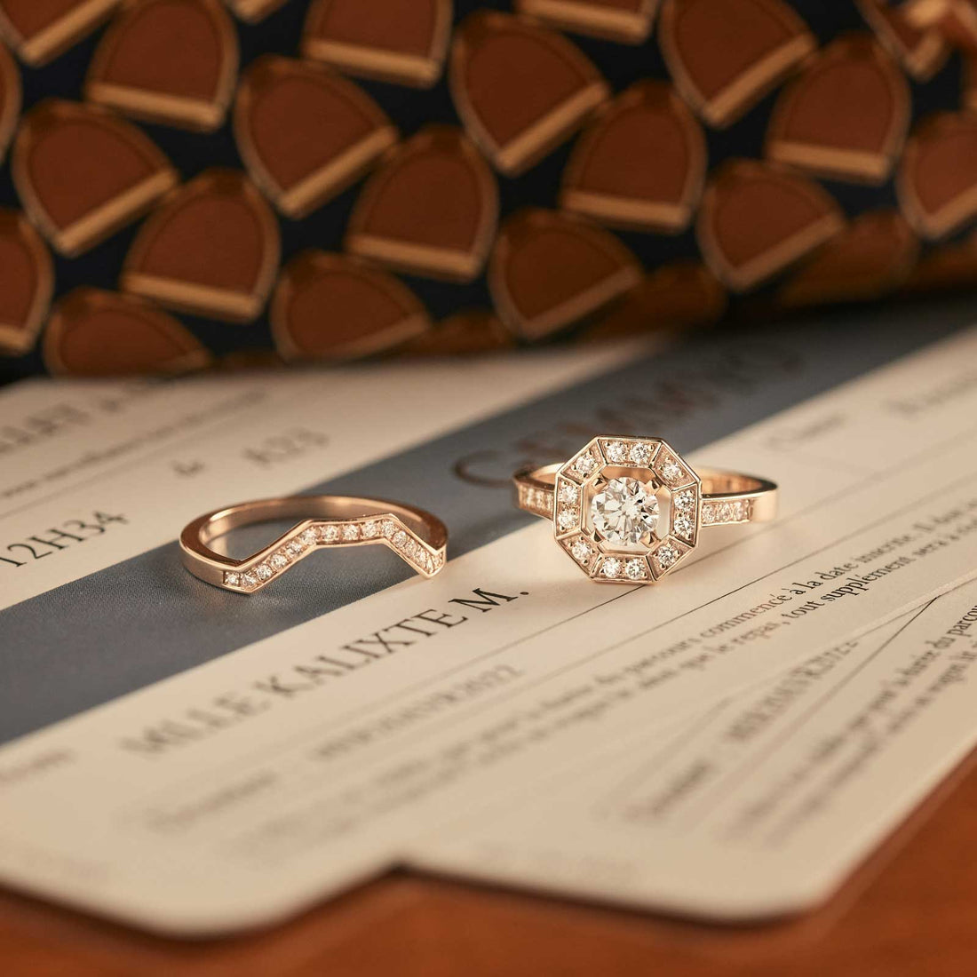 Octavia Diamond Halo Ring