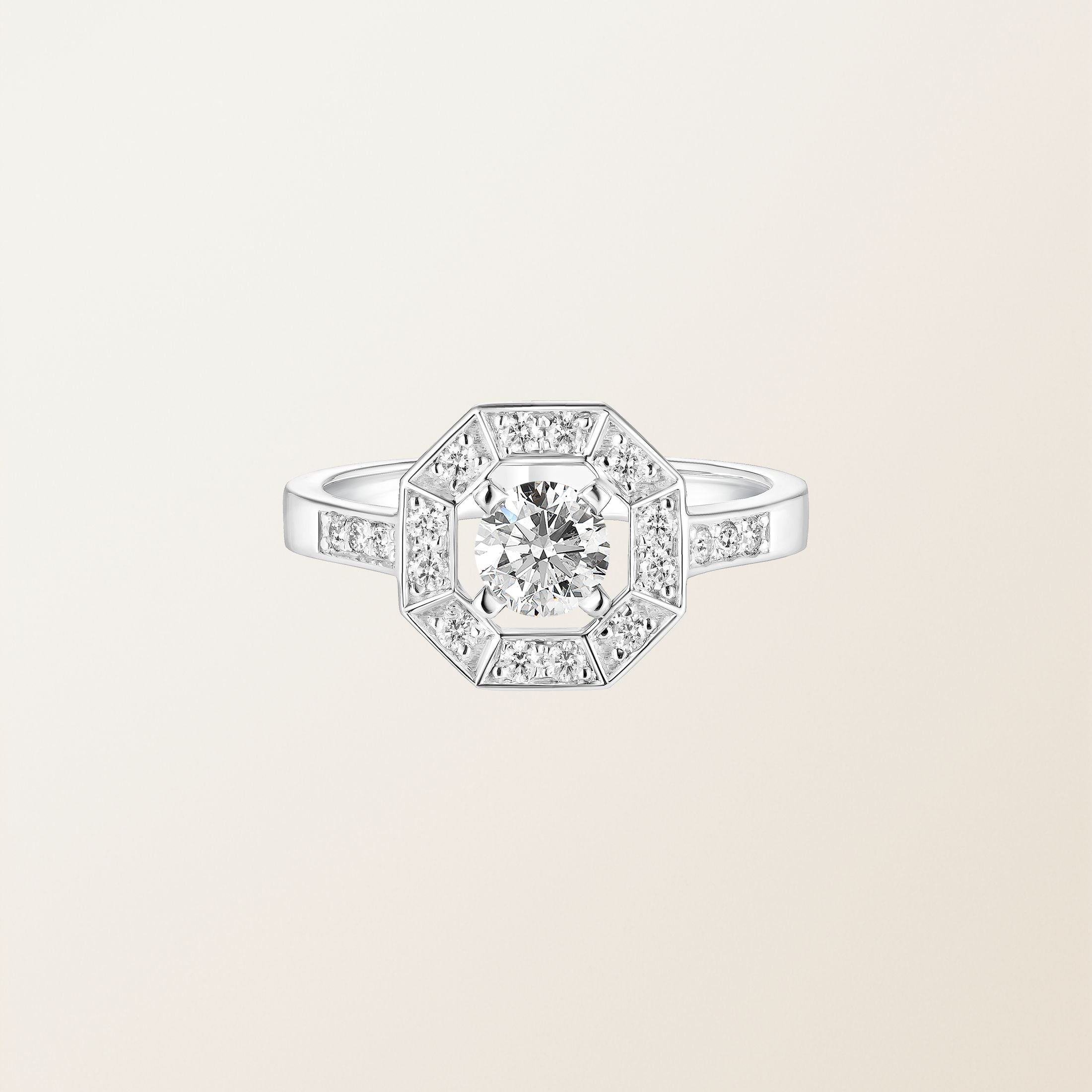 Octavia Diamond Halo Ring