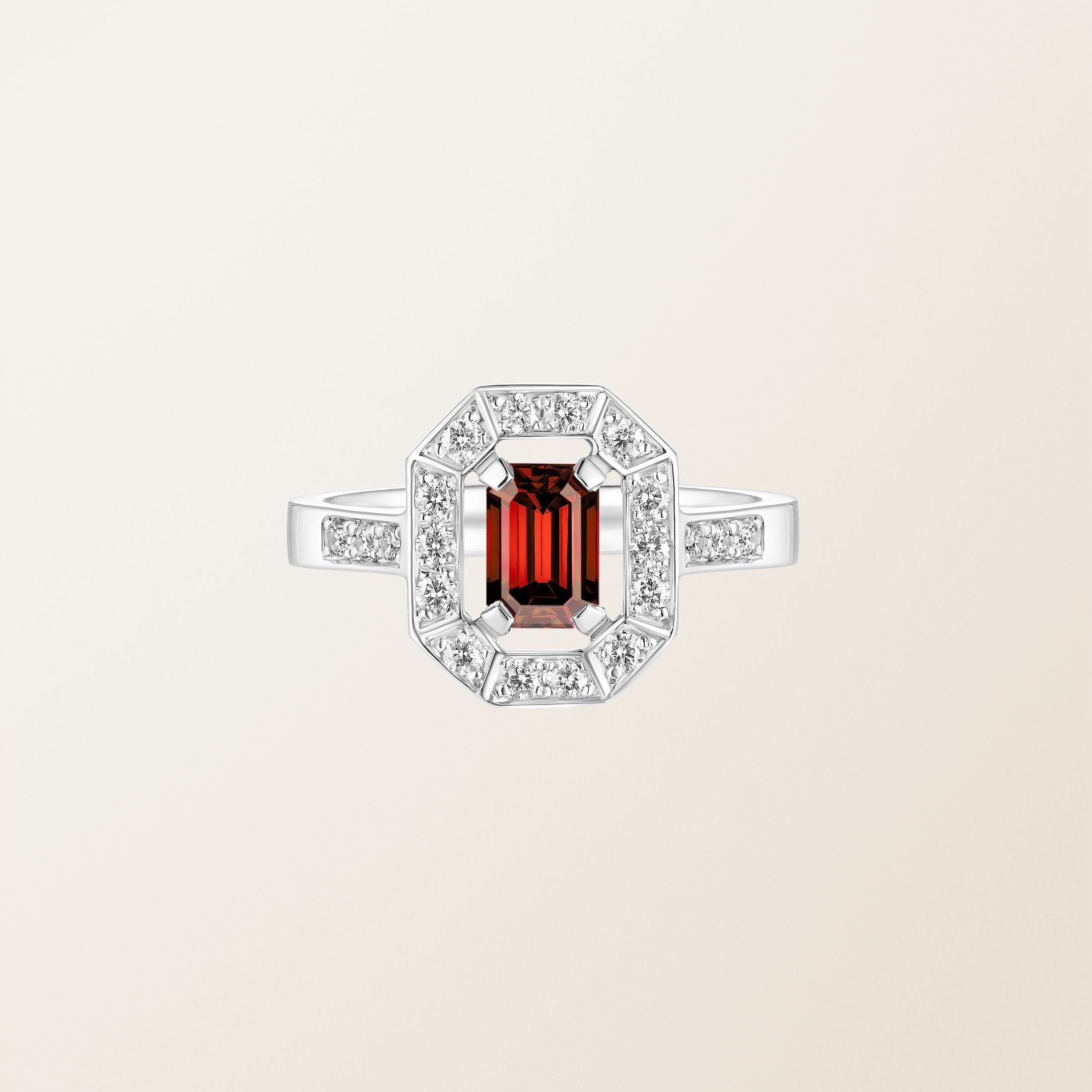 Astera Emerald Halo Ring