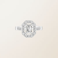 Astera Emerald Halo Ring