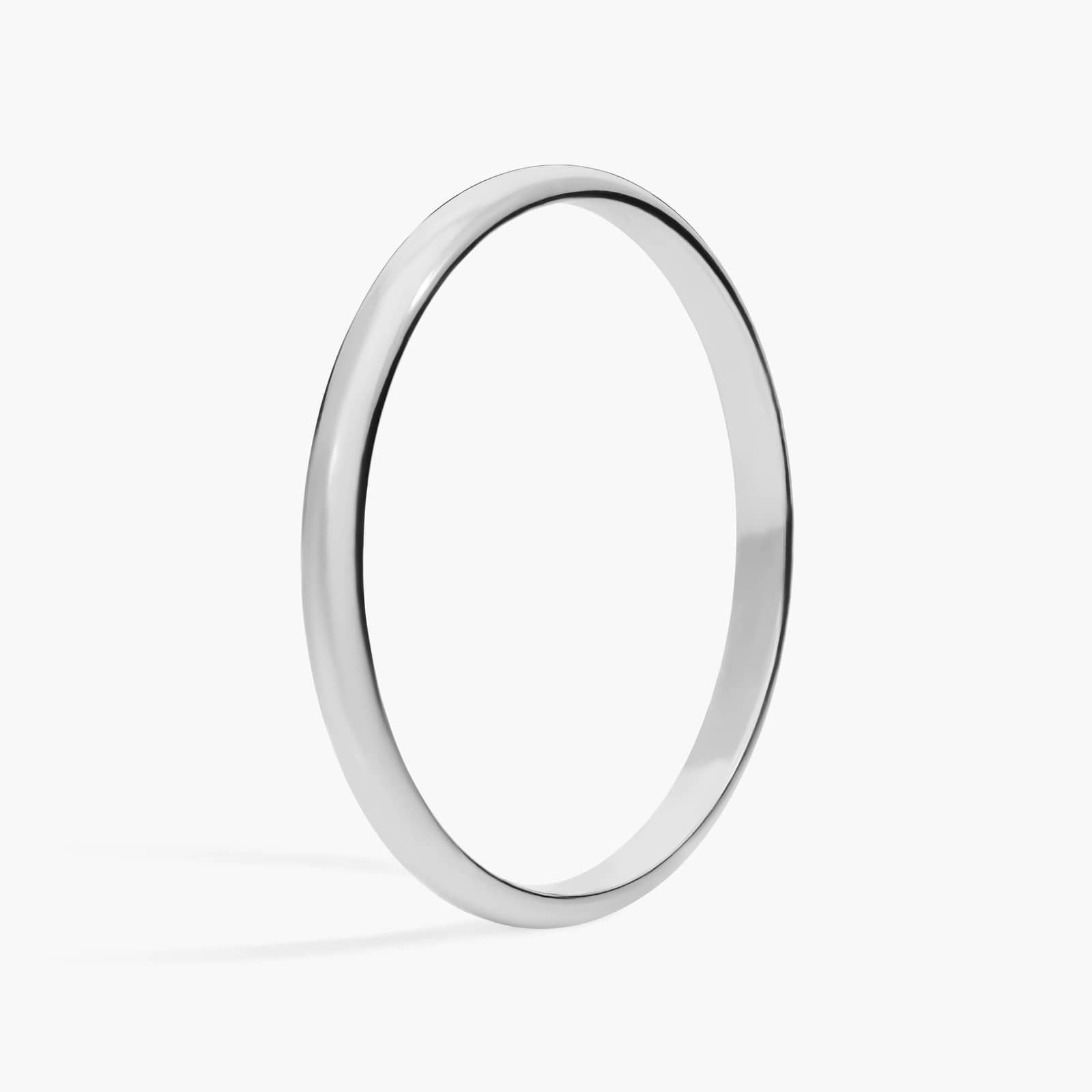 Classic Wedding Ring in Yellow Gold & White Gold (2mm)