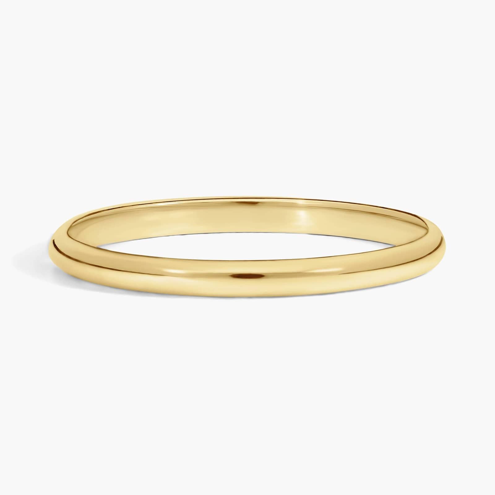 Classic Wedding Ring in Yellow Gold & White Gold (2mm)
