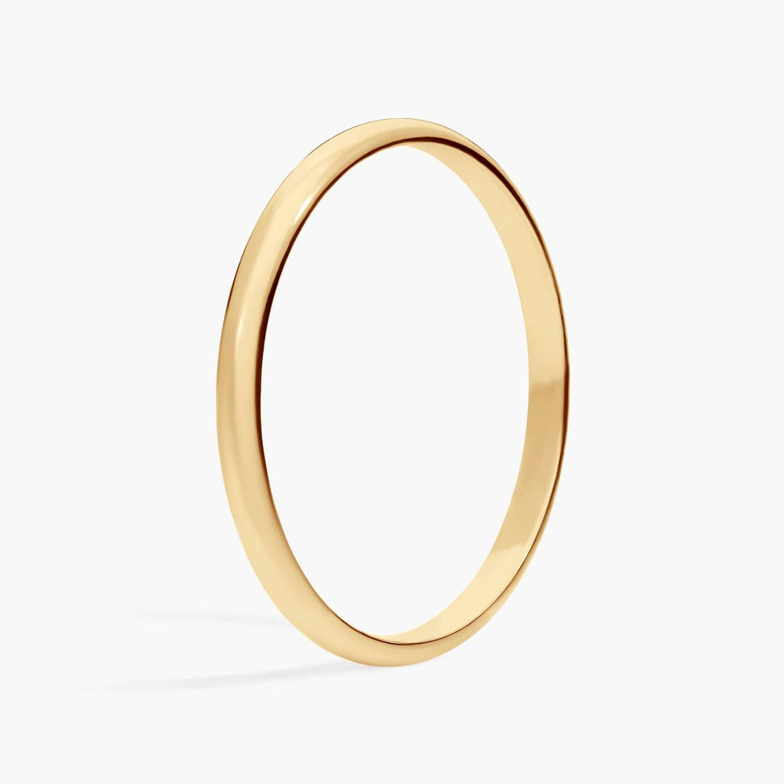 Classic Wedding Ring in Yellow Gold & White Gold (2mm)