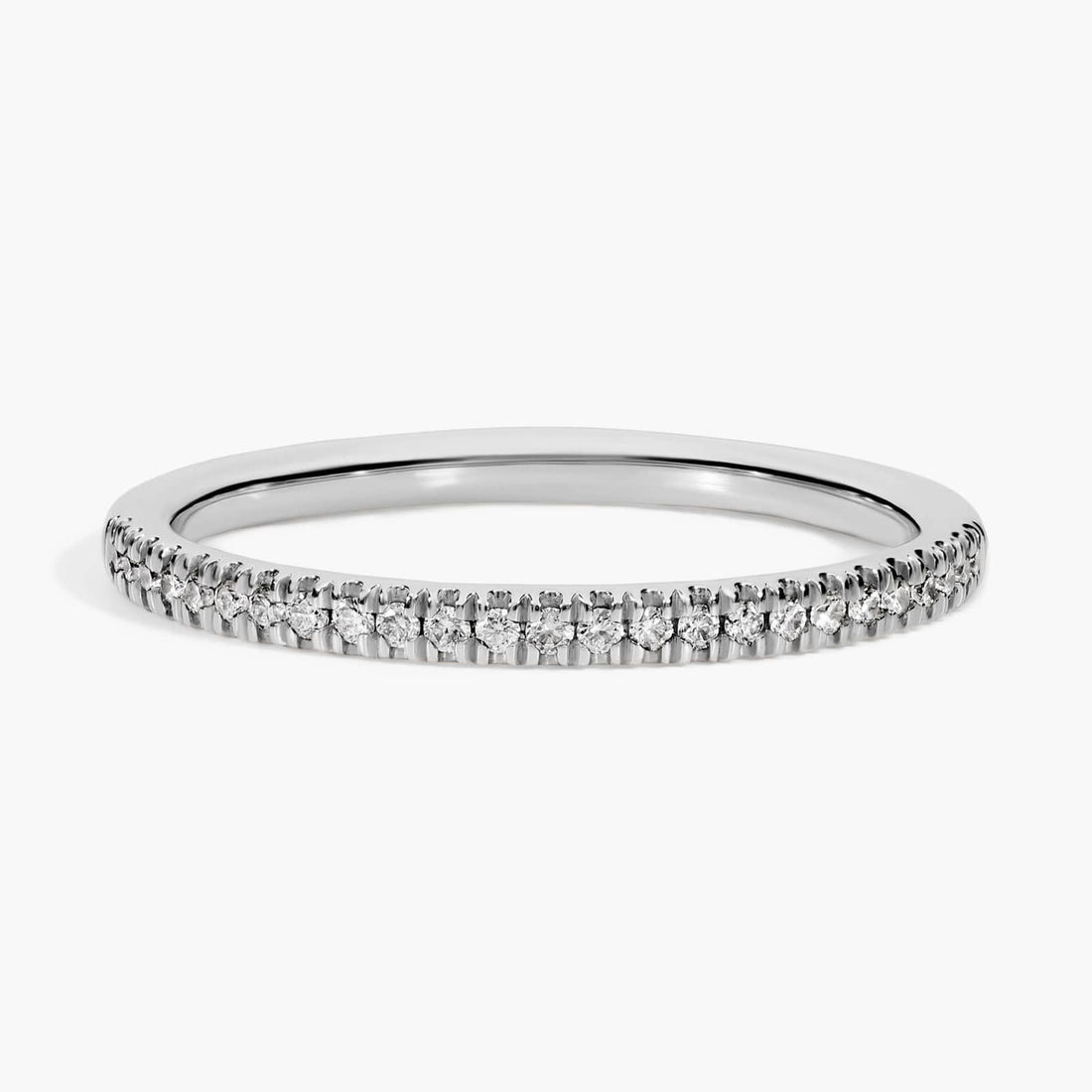 Micropavé Lab-Grown Diamond Ring in 10k 14k 18k Gold