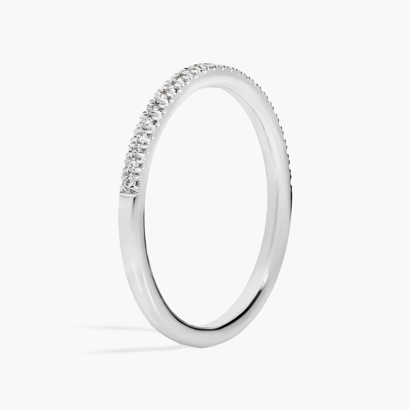 Micropavé Lab-Grown Diamond Ring in 10k 14k 18k Gold