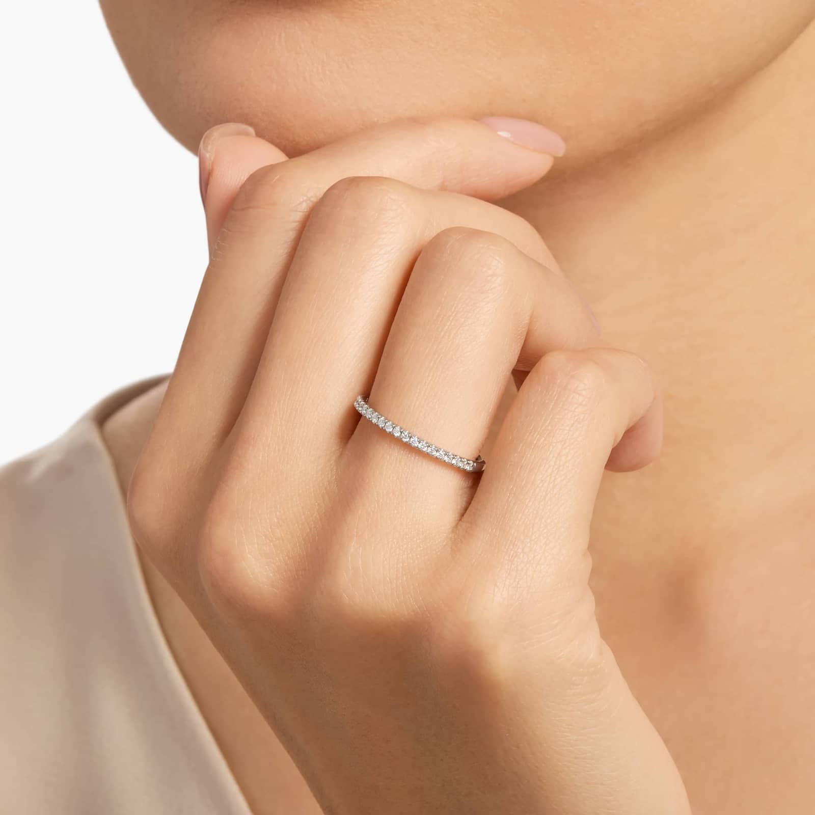 Riviera Pavé Diamond Ring In 10K 14K 18K Gold