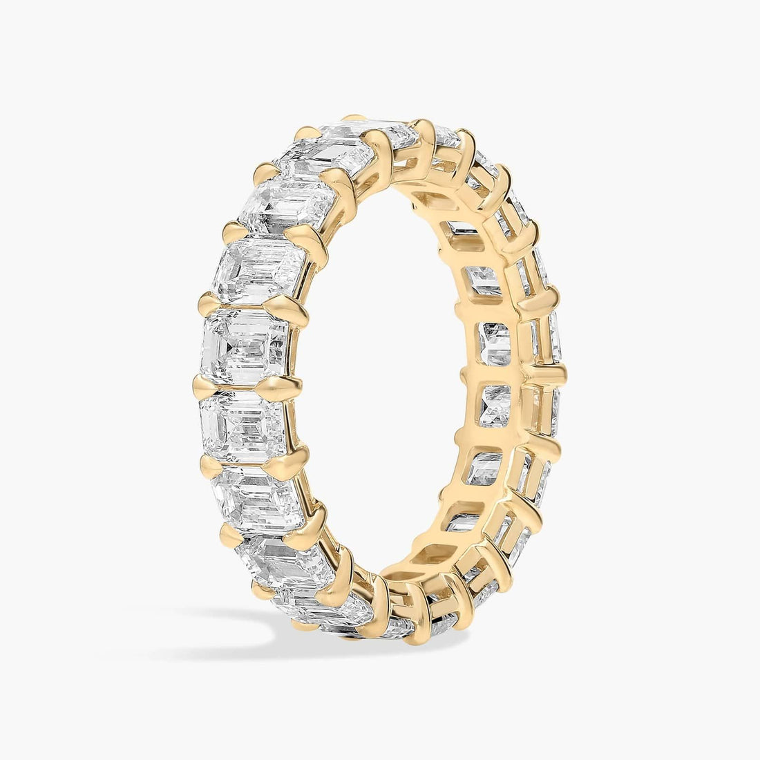 Luxury Emerald Cut Diamond Eternity ring in 10k/14k/18k (5 Ct. tw. - F-G / VS2-SI1)