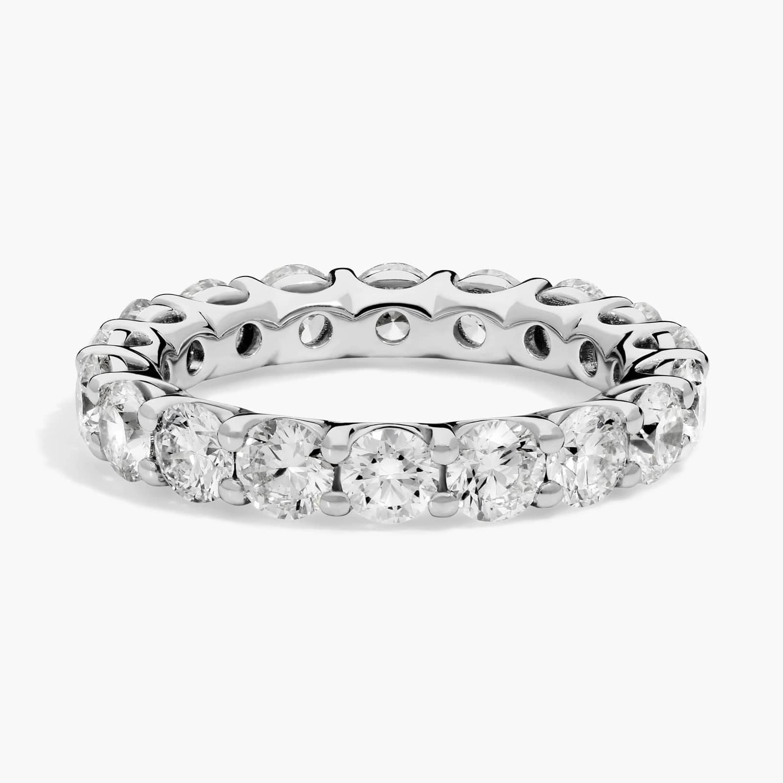 Lab-Grown Diamond Eternity Ring In 14K Rose Gold (3 Ct. tw. - F-G / VS2-SI1)