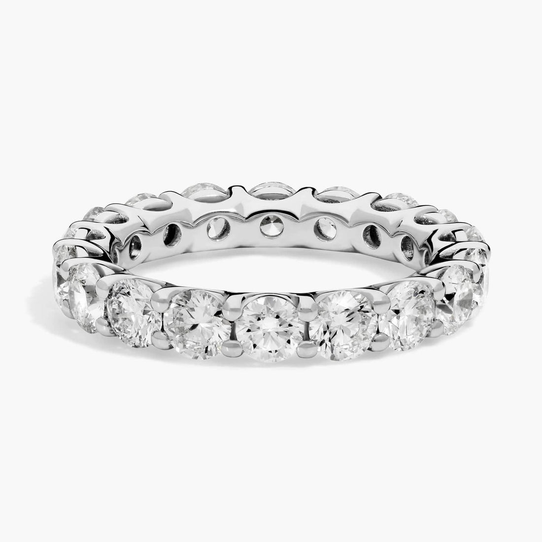 Lab-Grown Diamond Eternity Ring In 14K Rose Gold (3 Ct. tw. - F-G / VS2-SI1)