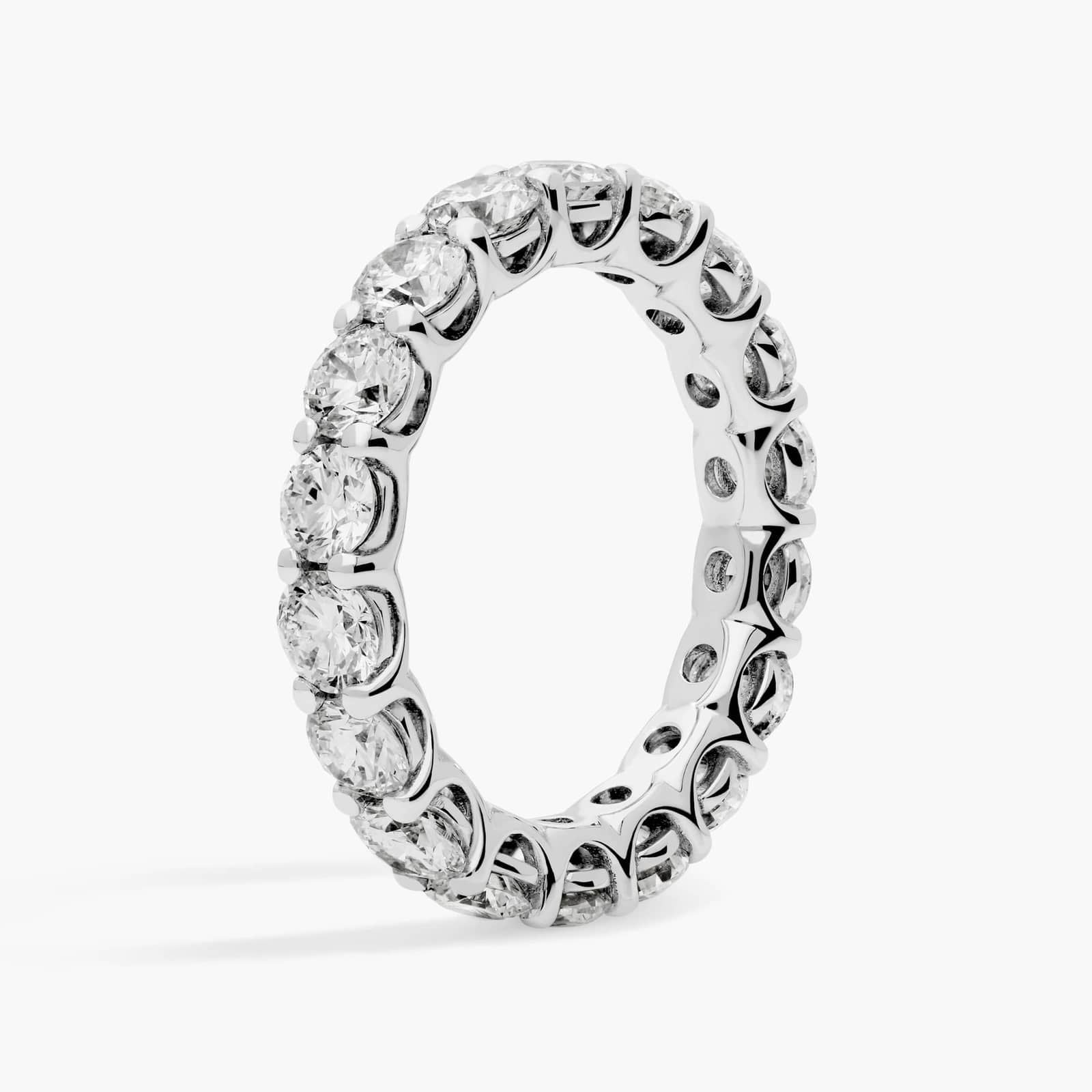 Lab-Grown Diamond Eternity Ring In 14K Rose Gold (3 Ct. tw. - F-G / VS2-SI1)