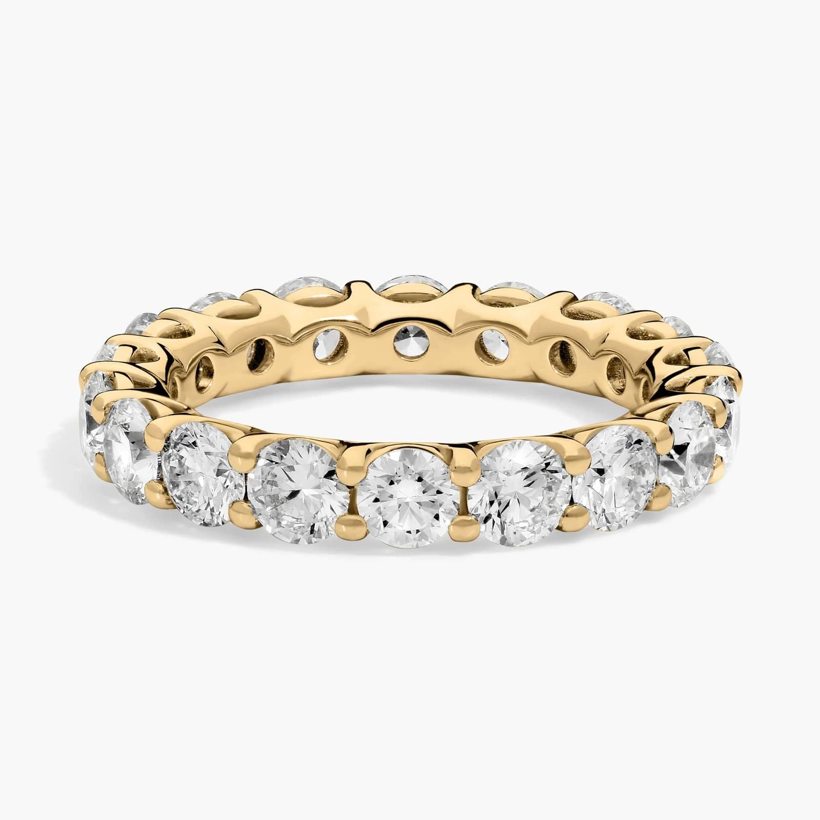 Lab-Grown Diamond Eternity Ring In 14K Rose Gold (3 Ct. tw. - F-G / VS2-SI1)