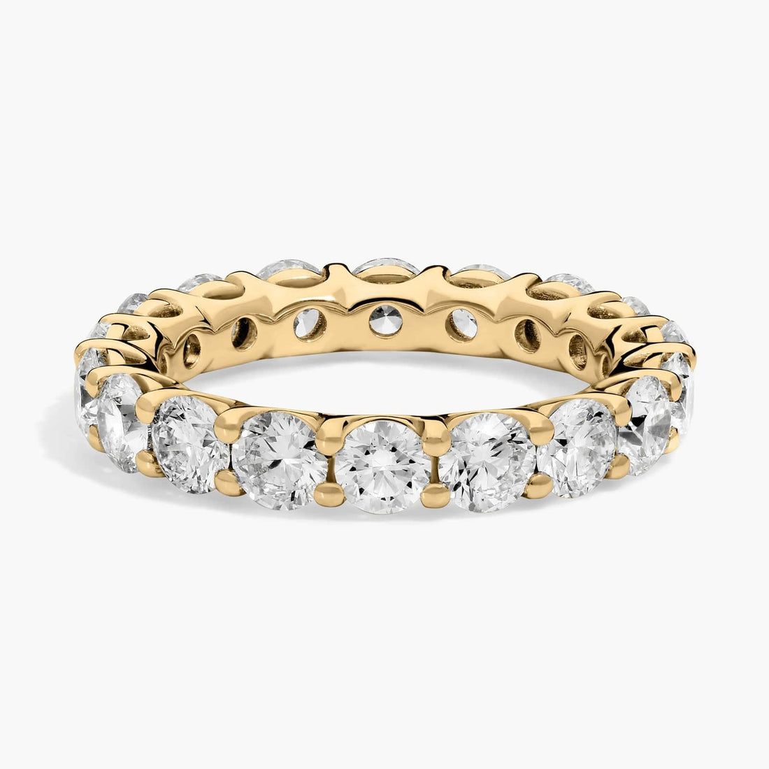 Lab-Grown Diamond Eternity Ring In 14K Rose Gold (3 Ct. tw. - F-G / VS2-SI1)