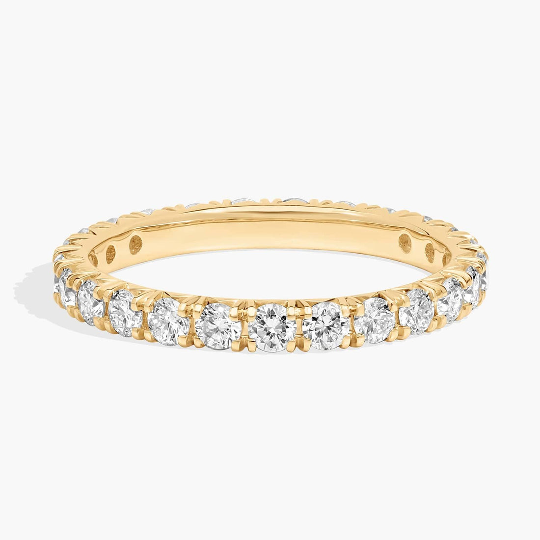 French Pavé Lab-Grown Diamond Eternity Ring In 10K/14K18K Gold (1 Ct. tw. - F-G / VS2-SI1)