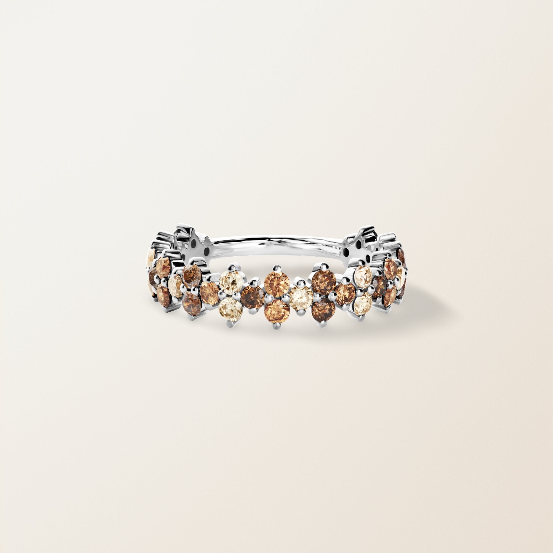 Mocha Crown Diamond Ring