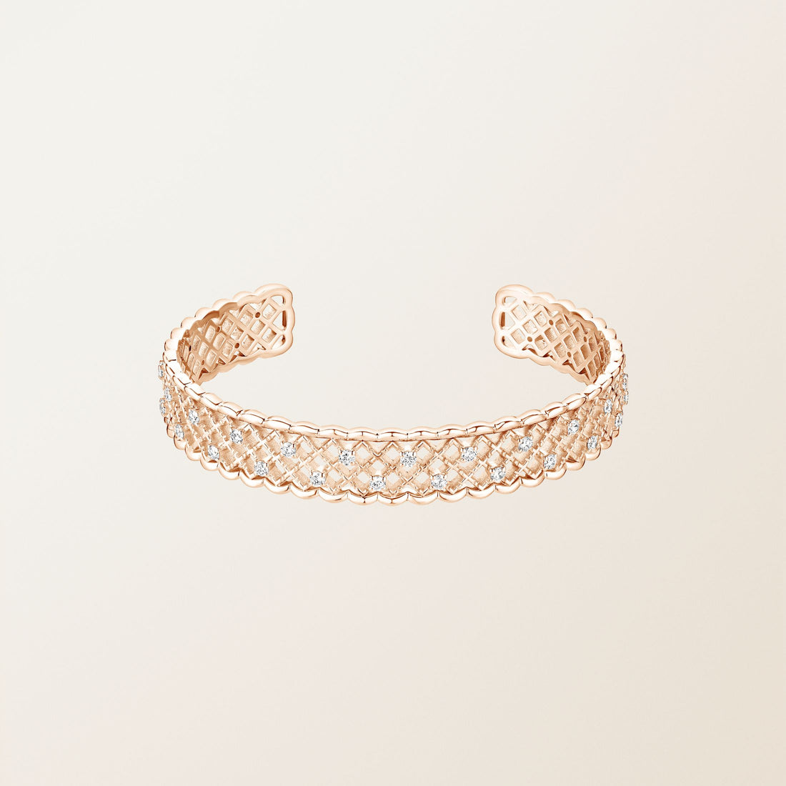 Scallop Weave Diamond Bracelet