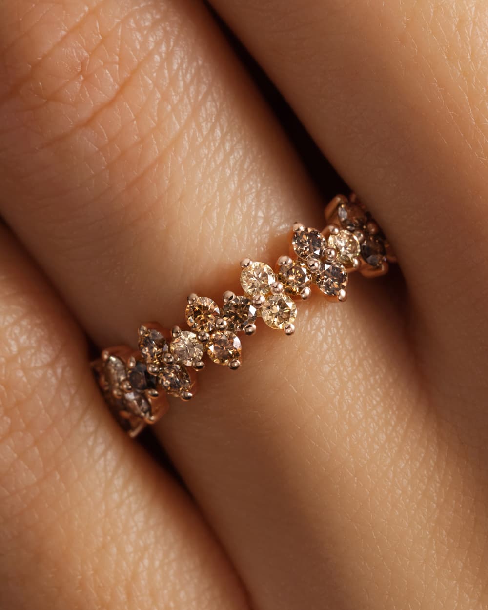 Mocha Crown Diamond Ring