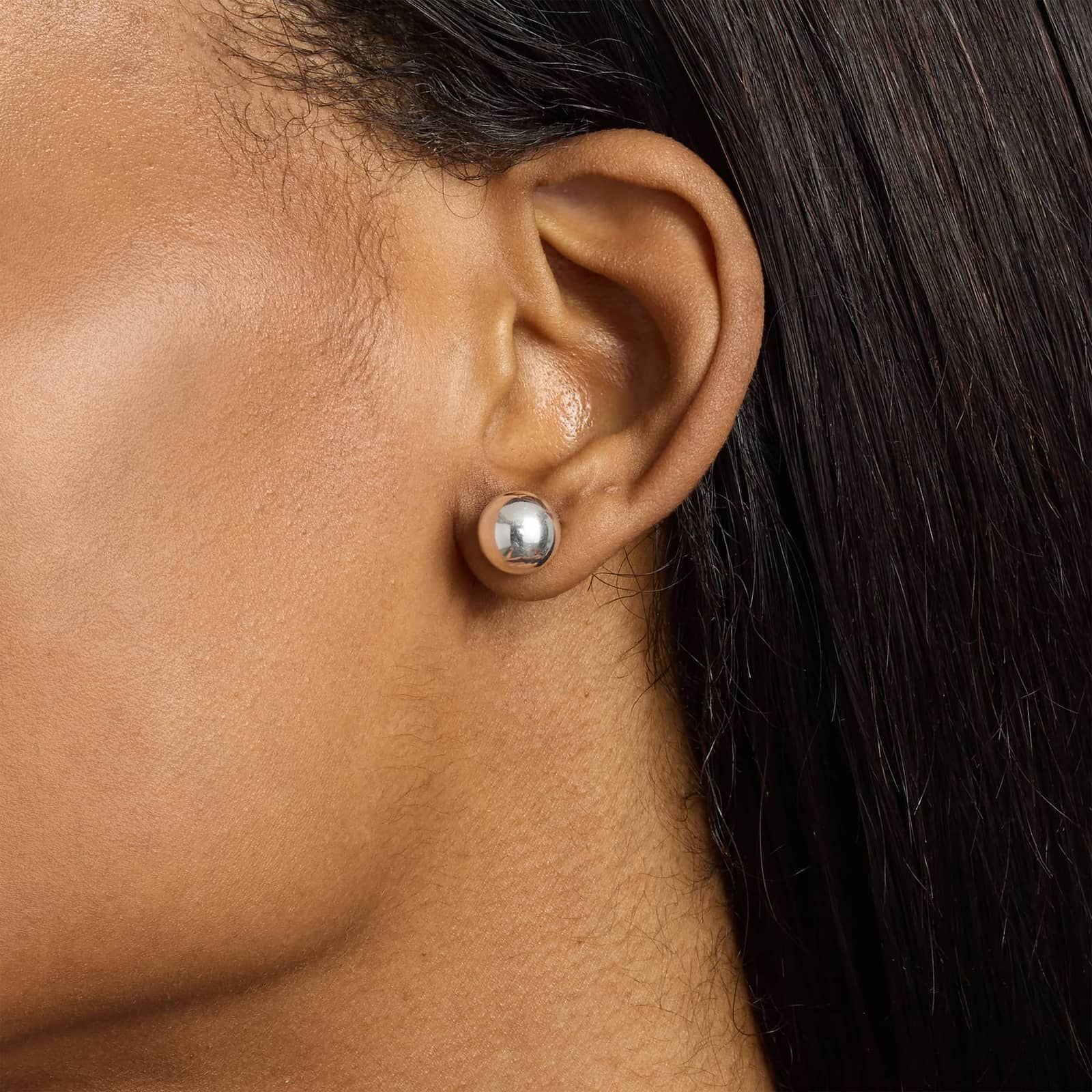Classic Ball Stud Earrings in 925 Sterling Silver