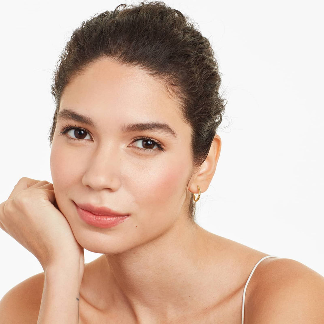 Standard Tube Hoop Earrings In Yellow Gold