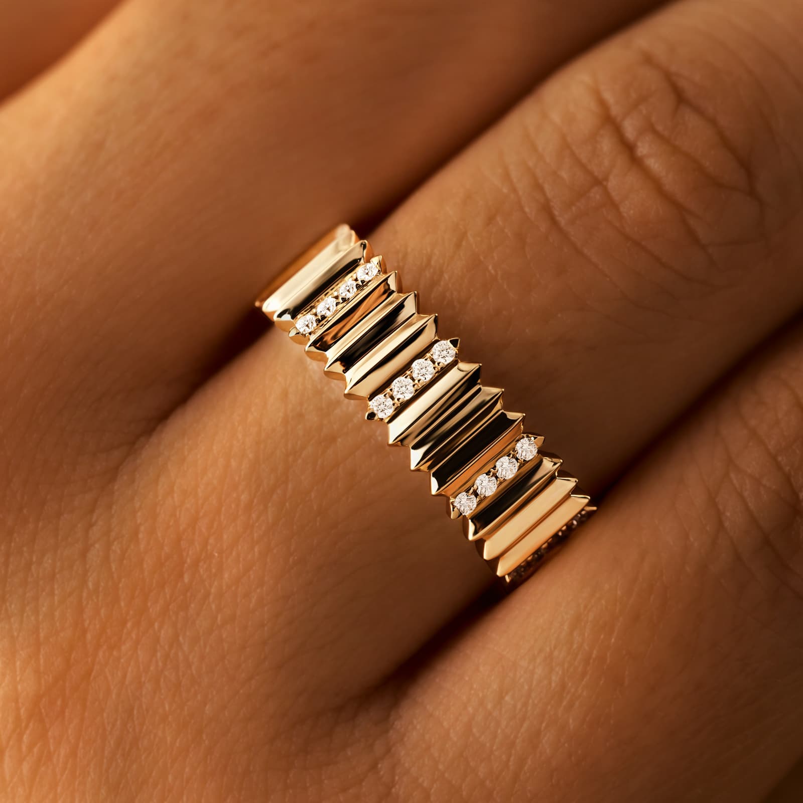 Imperium Diamond Band Gold Ring