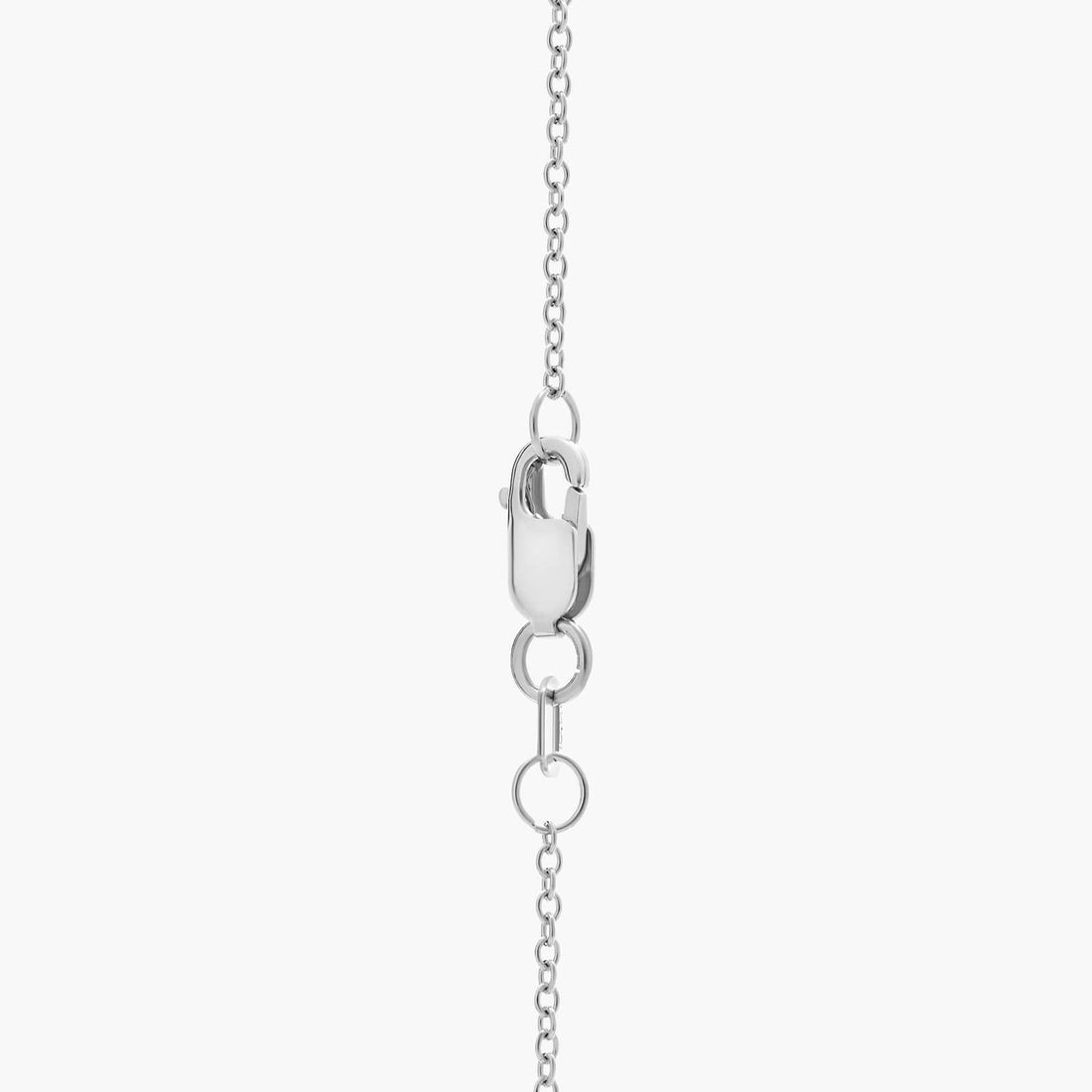 Alternating Sapphire and Diamond Vertical Bar Pendant in White Gold