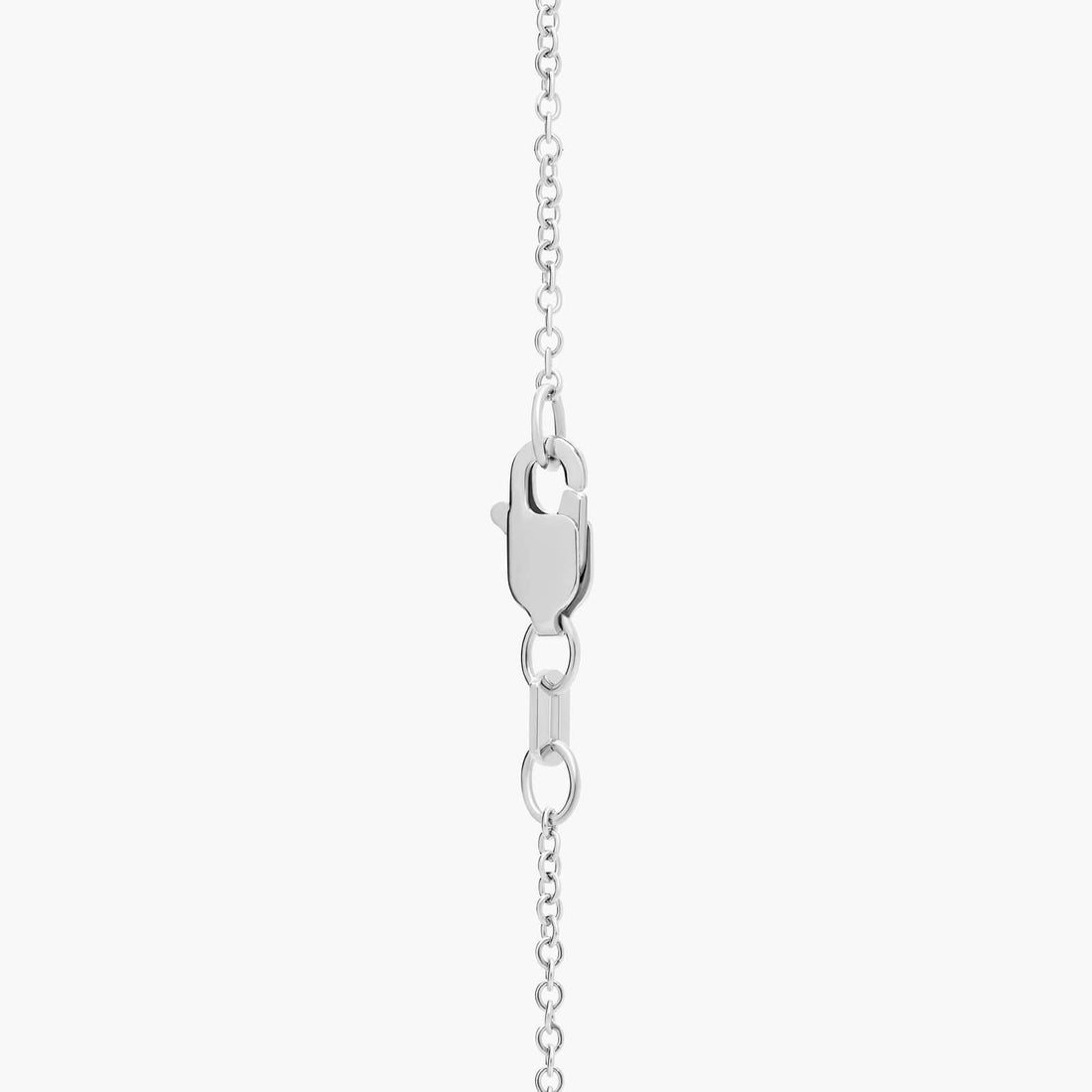 Alternating Sapphire and Diamond Vertical Bar Pendant in White Gold