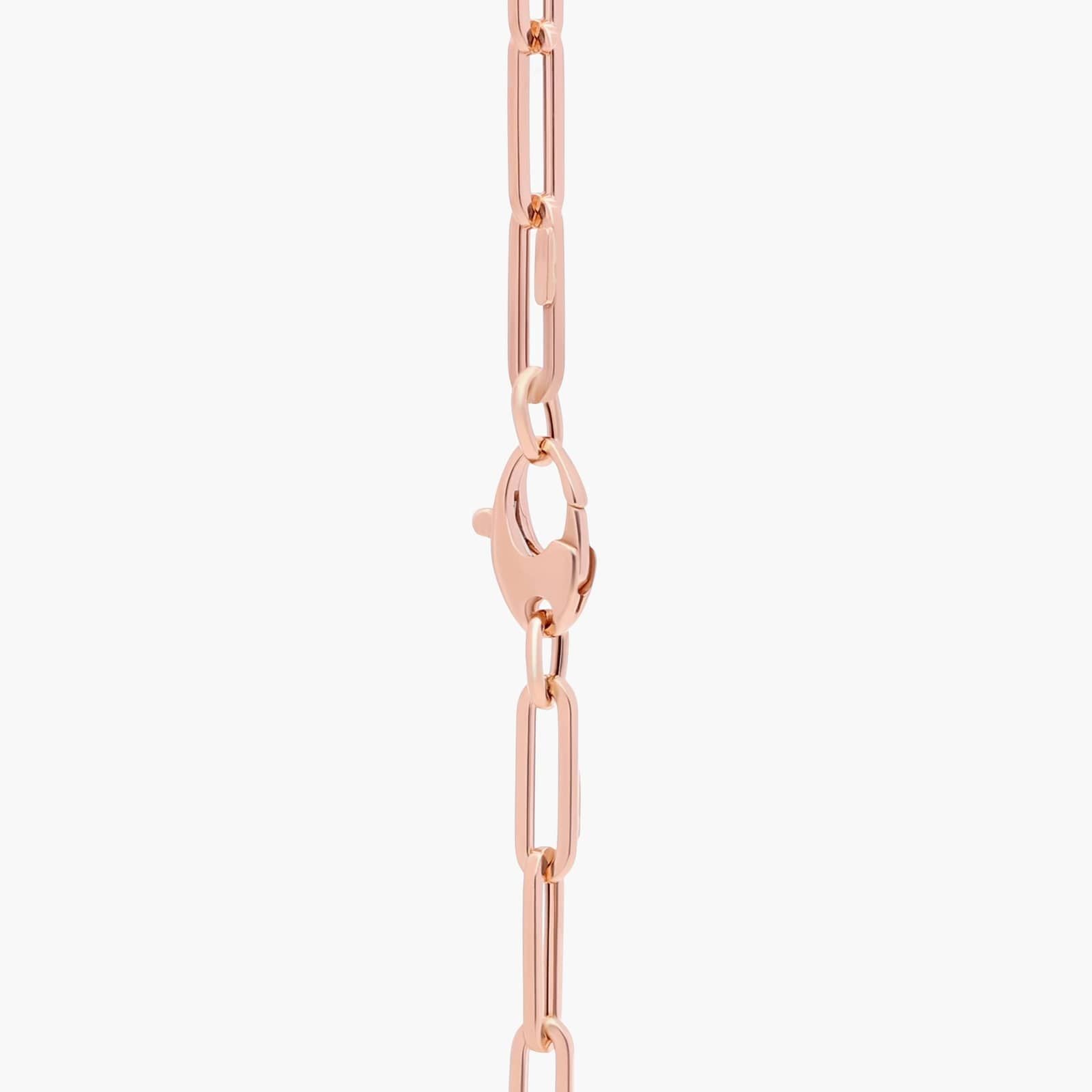 18" Medium Paperclip Necklace in Italian White Gold / Yellow Gold / Rose Gold (4mm)