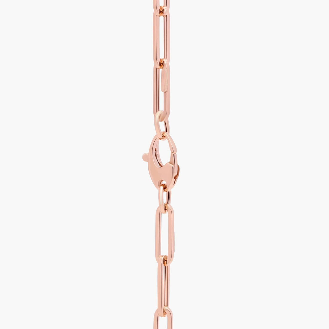 18" Medium Paperclip Necklace in Italian White Gold / Yellow Gold / Rose Gold (4mm)