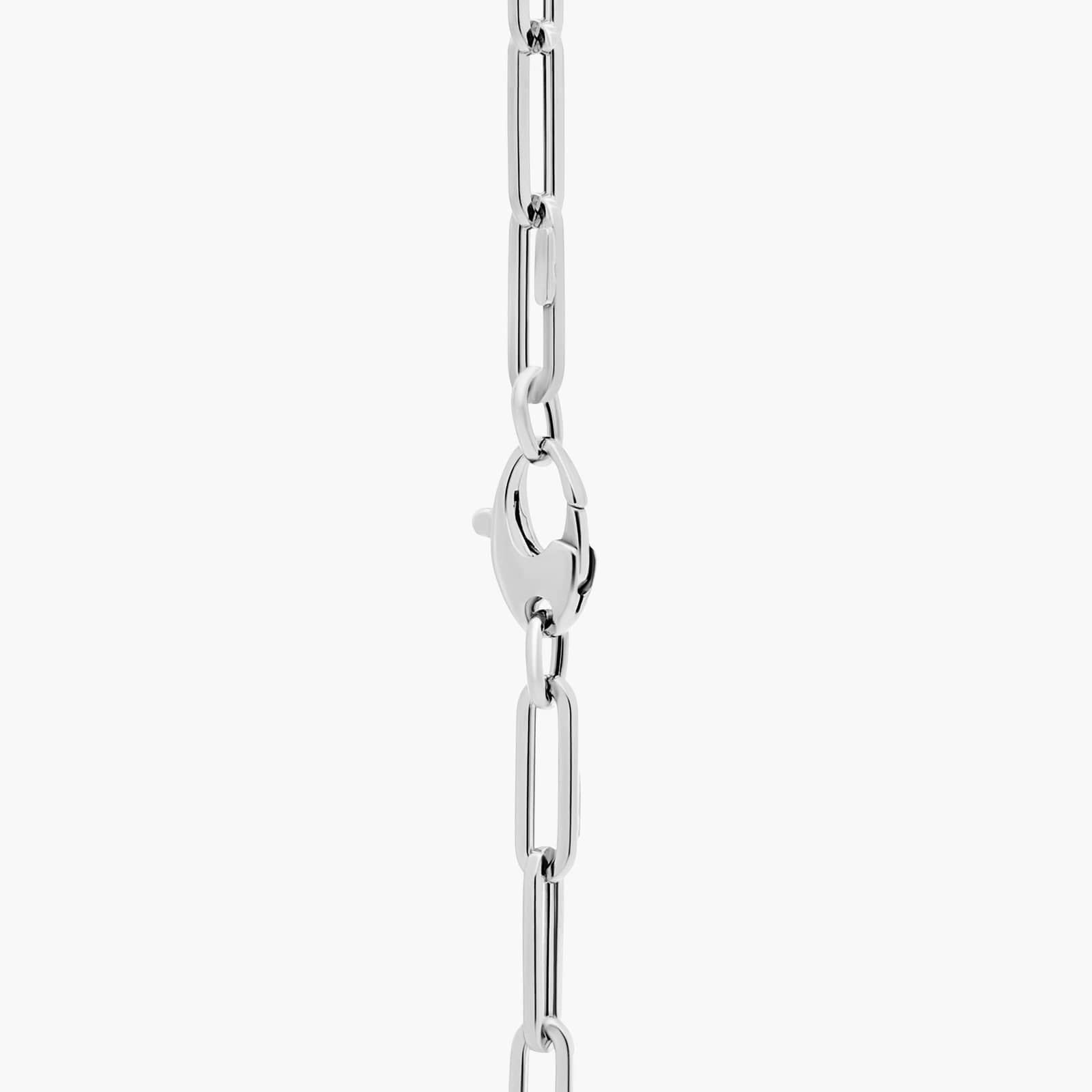 18" Medium Paperclip Necklace in Italian White Gold / Yellow Gold / Rose Gold (4mm)