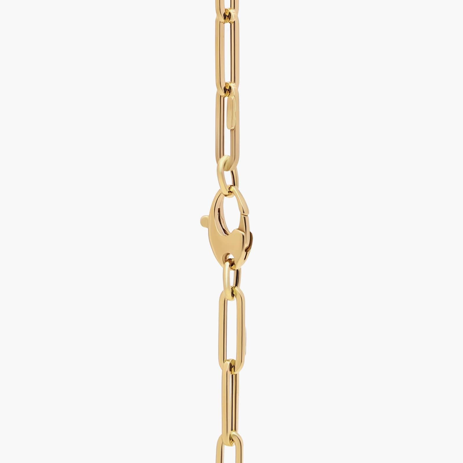 18" Medium Paperclip Necklace in Italian White Gold / Yellow Gold / Rose Gold (4mm)