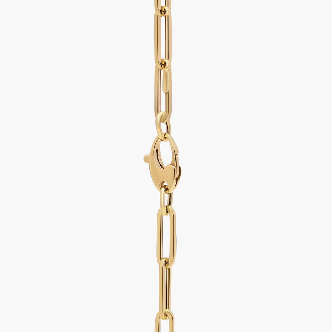 18" Medium Paperclip Necklace in Italian White Gold / Yellow Gold / Rose Gold (4mm)