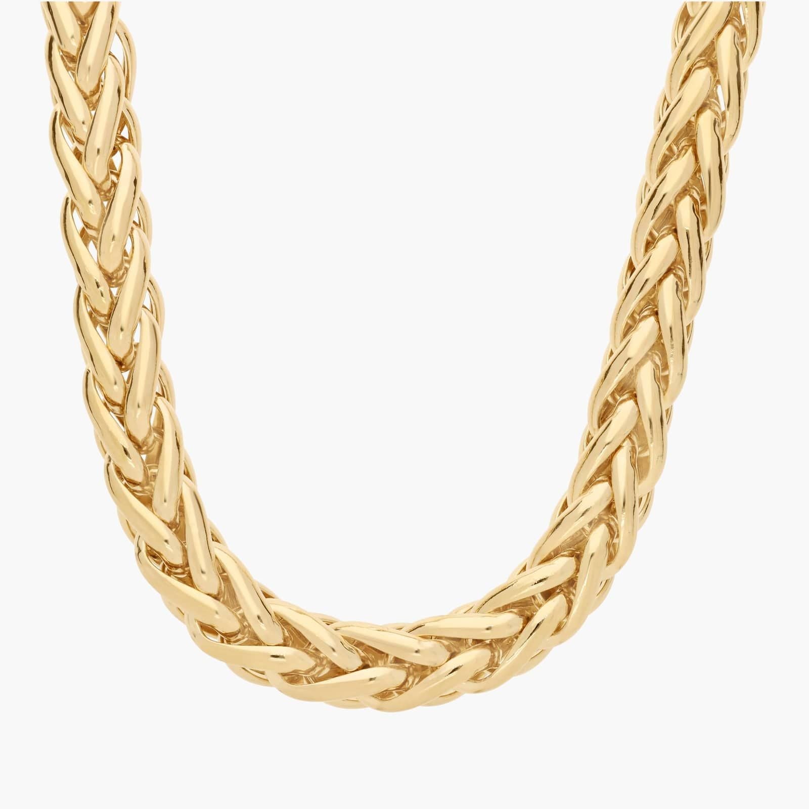 18" Woven Necklace in Yellow Gold (7.9 mm)