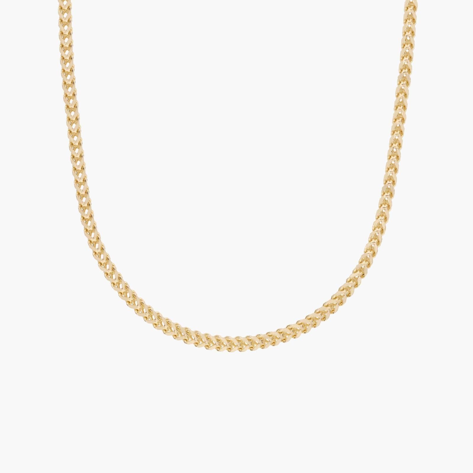 20" Franco Chain in Yellow Gold (1.3 mm)