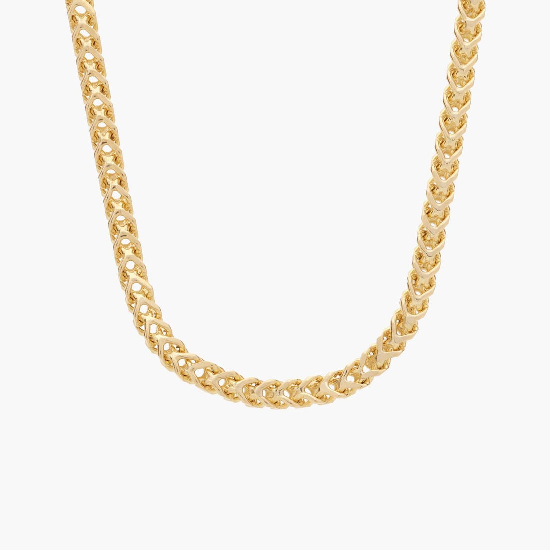 24" Franco Chain in Yellow Gold (1.3 mm)