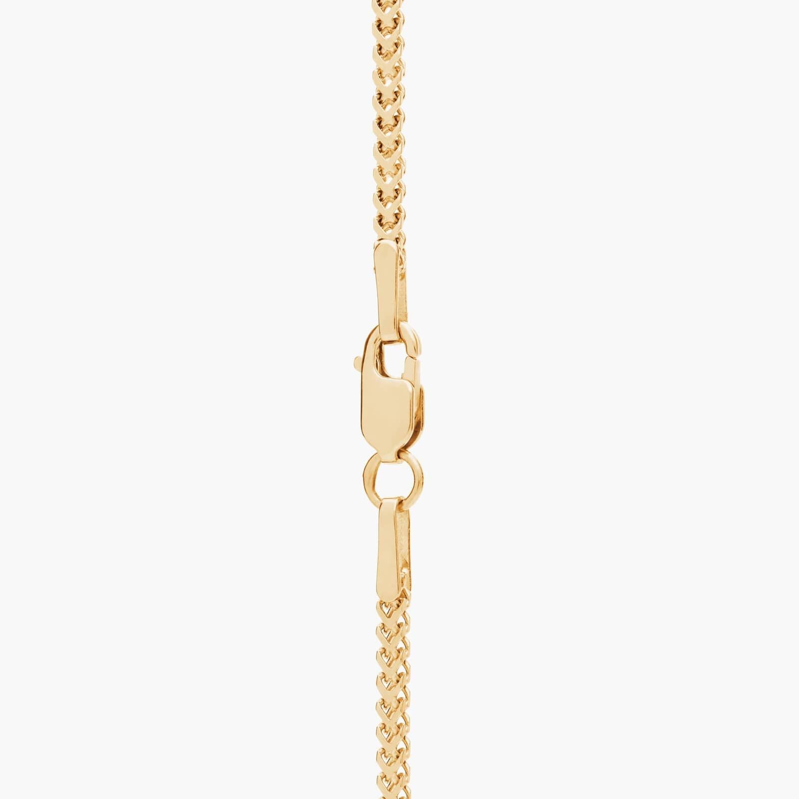 24" Franco Chain in Yellow Gold (1.3 mm)