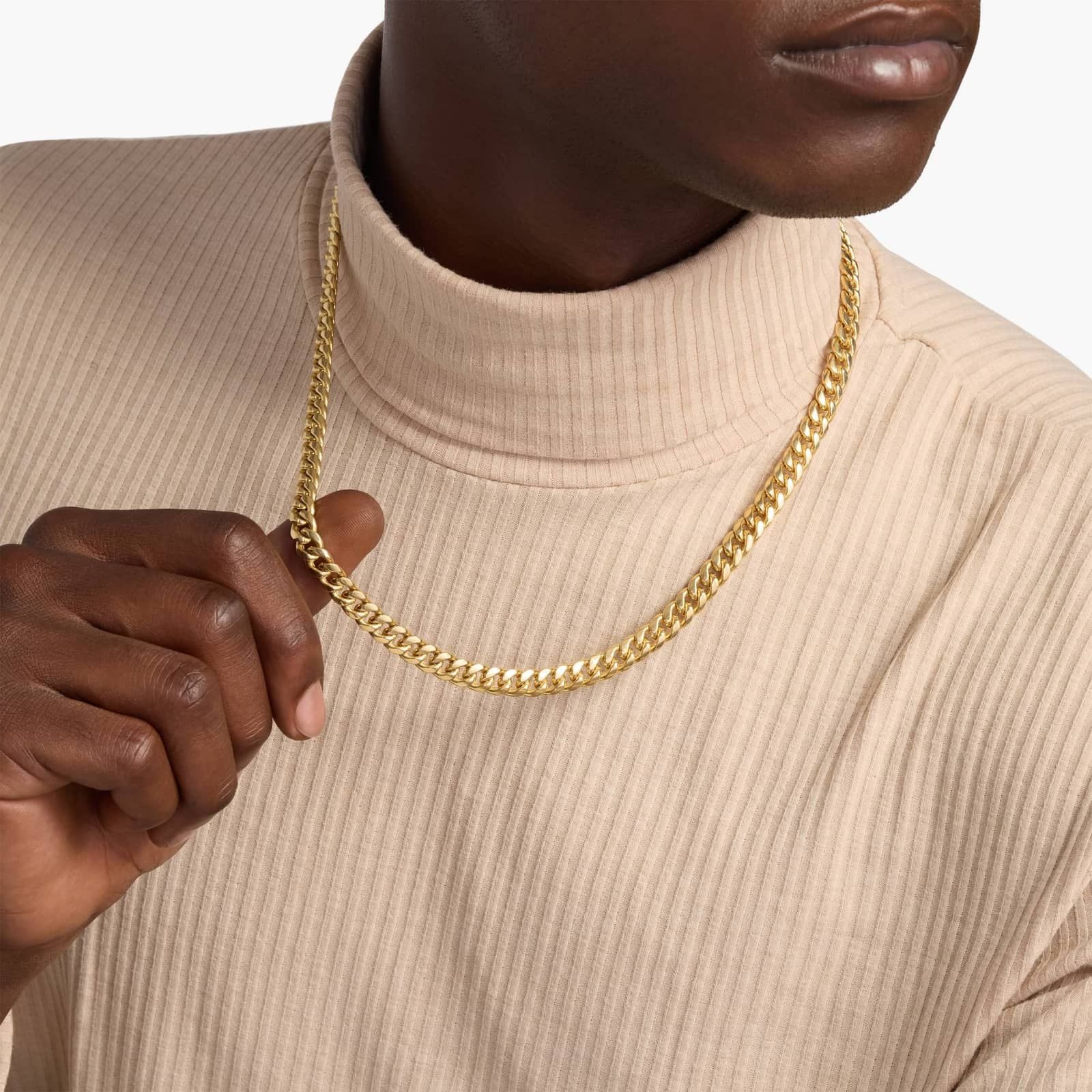 22" Miami Cuban Chain in Yellow Gold (7 mm)