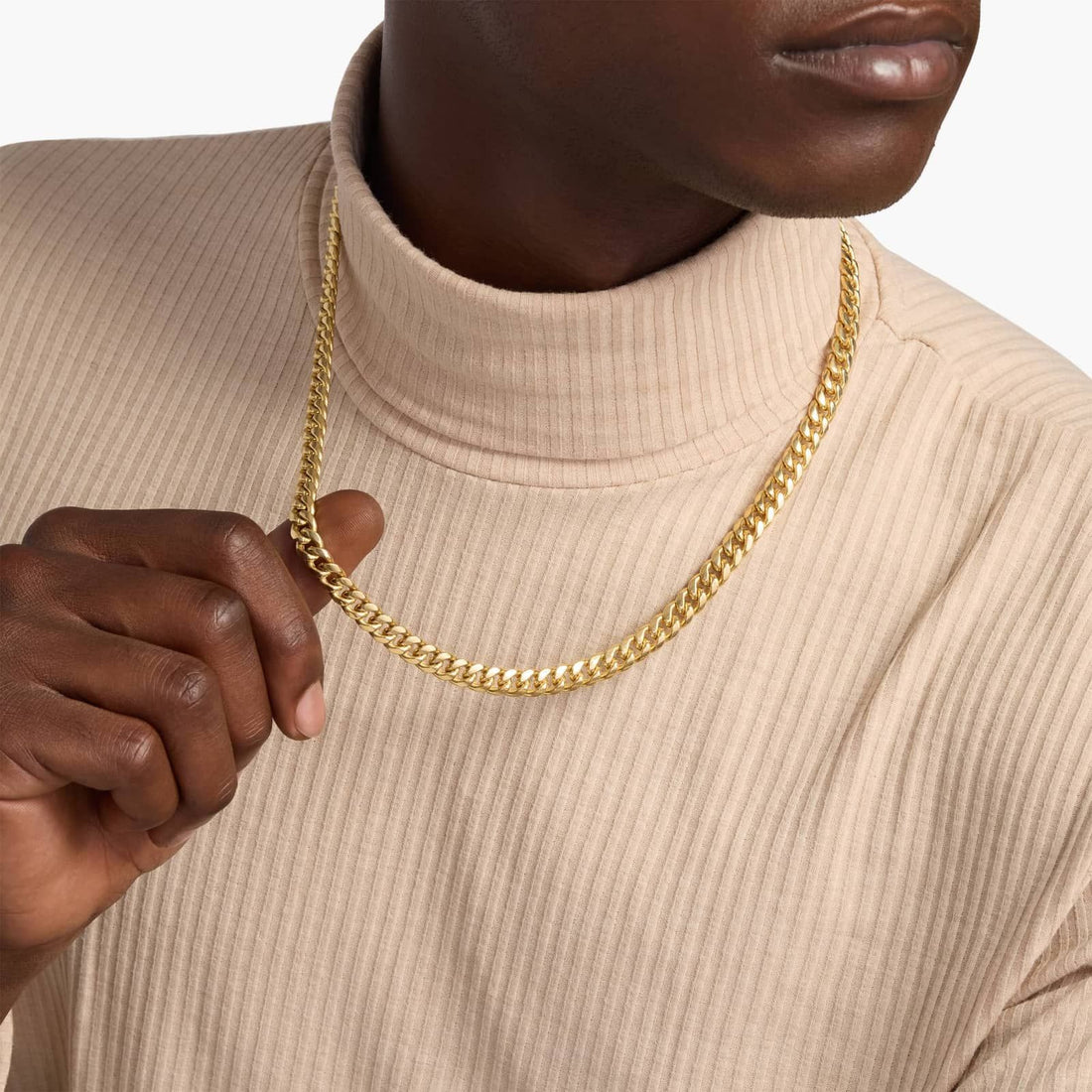 22" Miami Cuban Chain in Yellow Gold (7 mm)