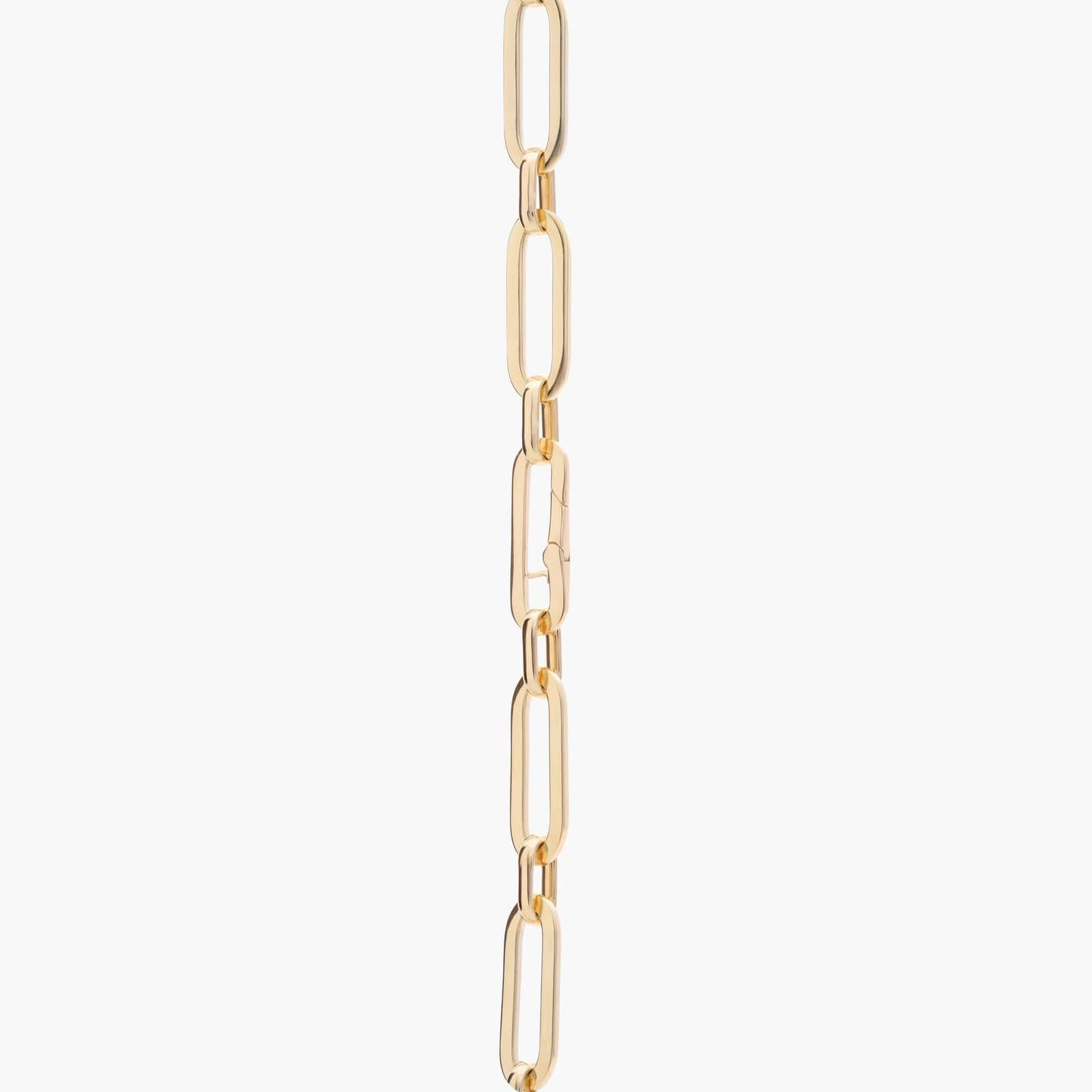 18" Oversized Links Necklace in Italian Yellow Gold (10.2 mm)