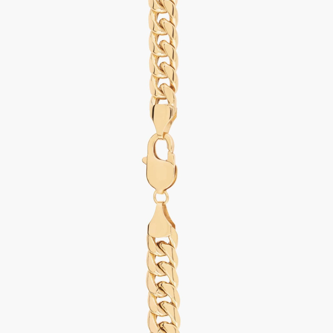 22" Men's Semi-Solid Miami Cuban Chain in Yellow Gold (9.3 mm)