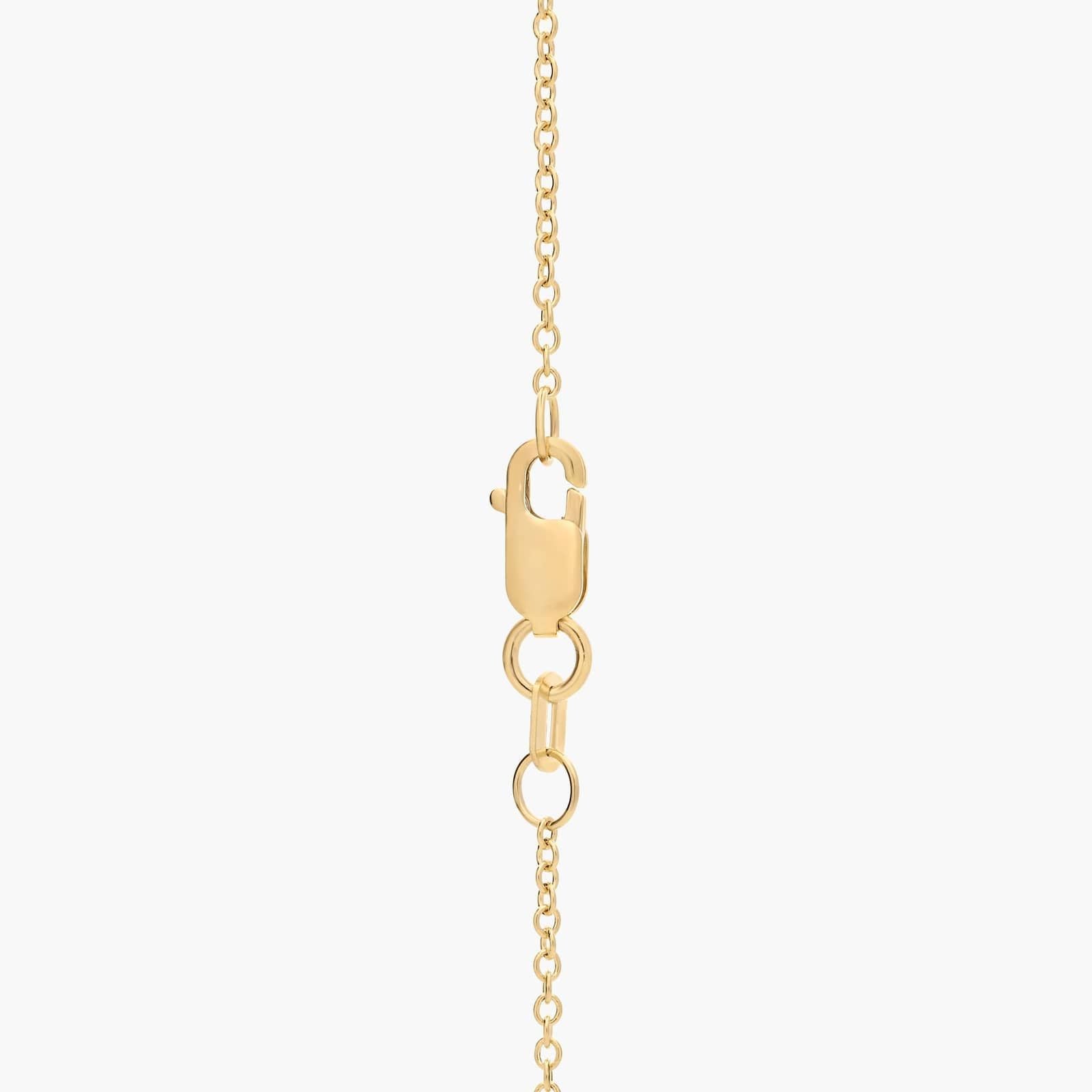 Double-Bail Diamond Solitaire Pendant In White & Yellow Gold (1/2 Ct. tw. - H-I / SI1-SI2)